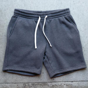 gustin plush fleece sweatshorts - charcoal