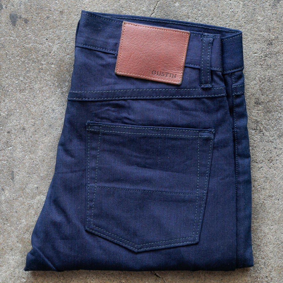 gustin #522 indigo fine twill - dark