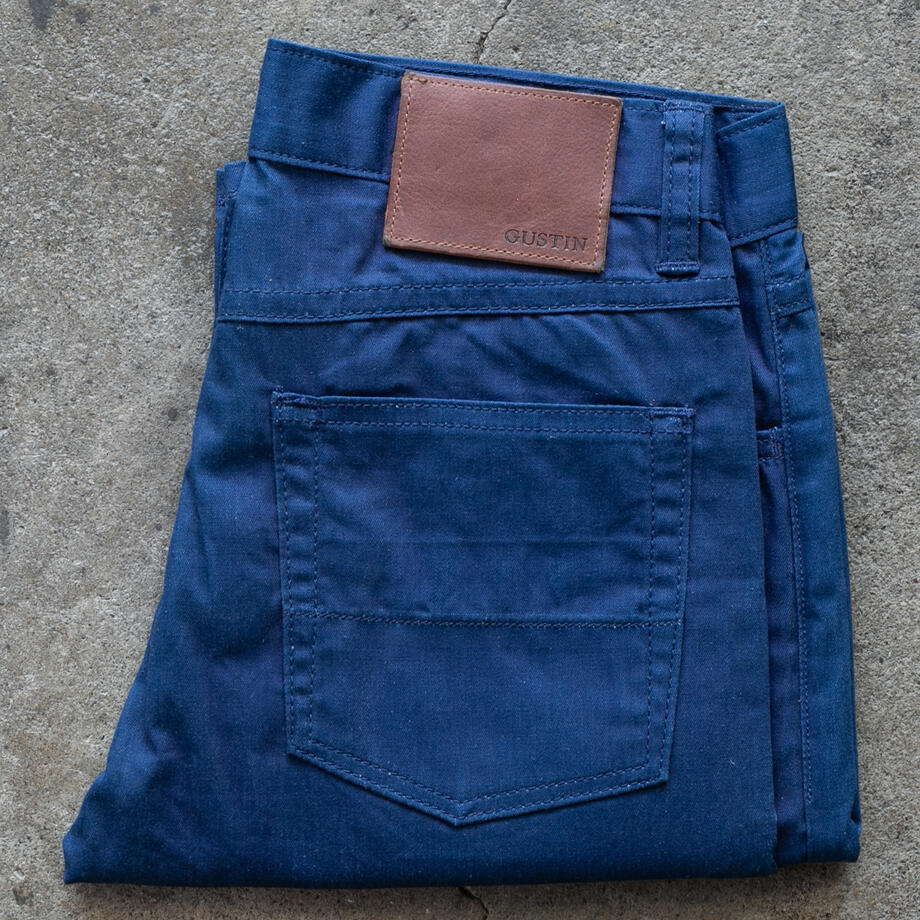 gustin #523 indigo fine twill - cobalt