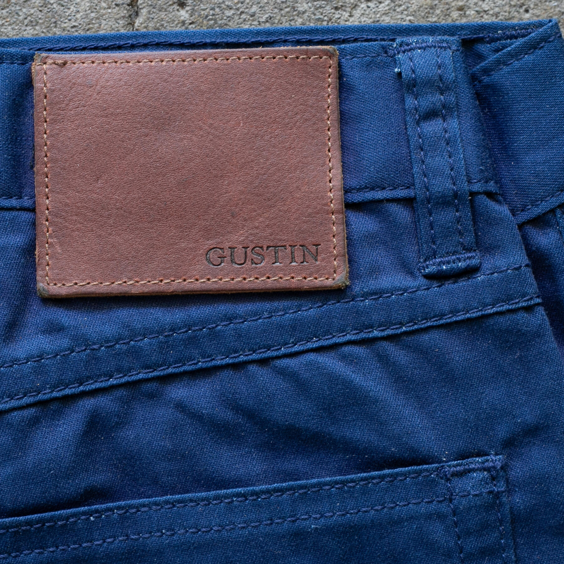 gustin #523 indigo fine twill - cobalt