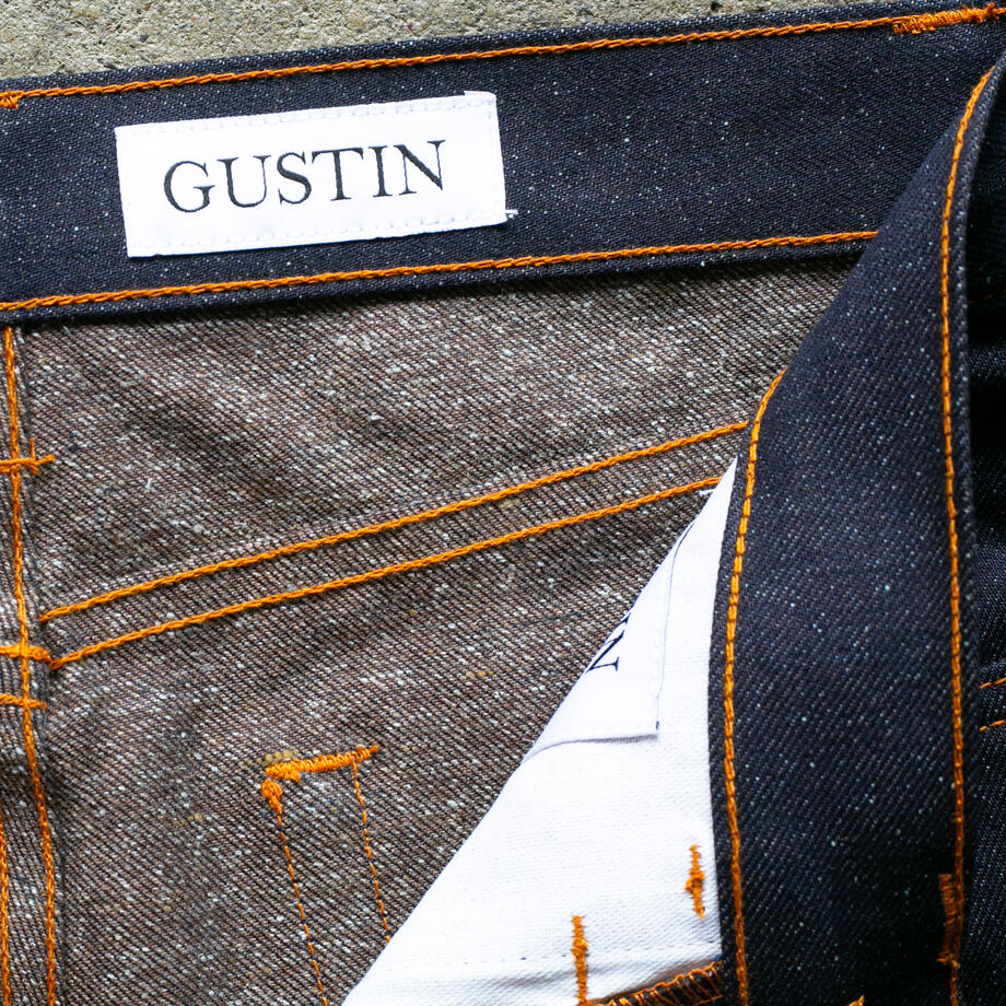 gustin #524 japan indigo x coffee nep