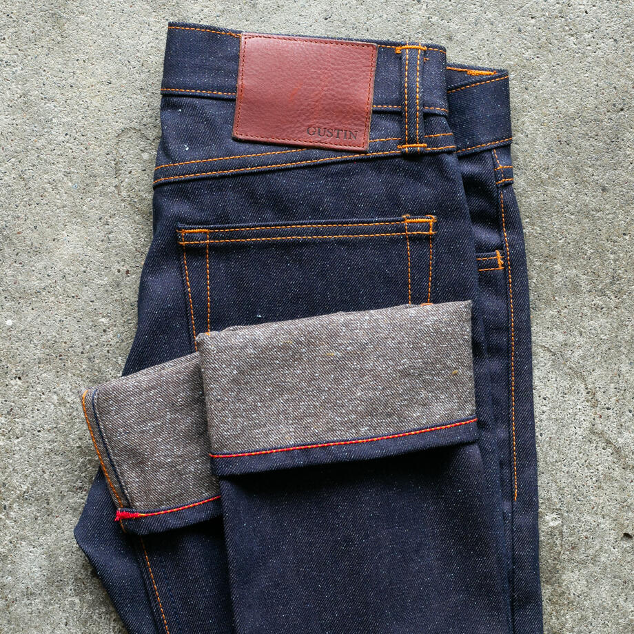gustin #524 japan indigo x coffee nep