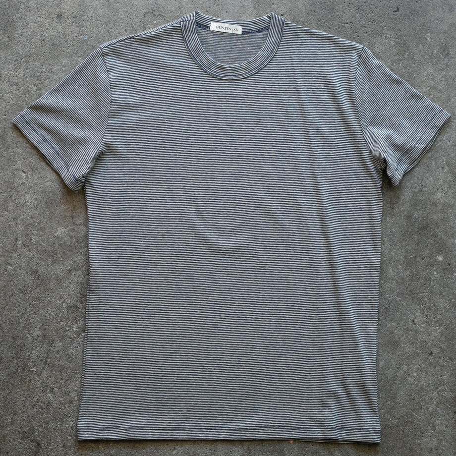 gustin japan big hemp t-shirt - navy