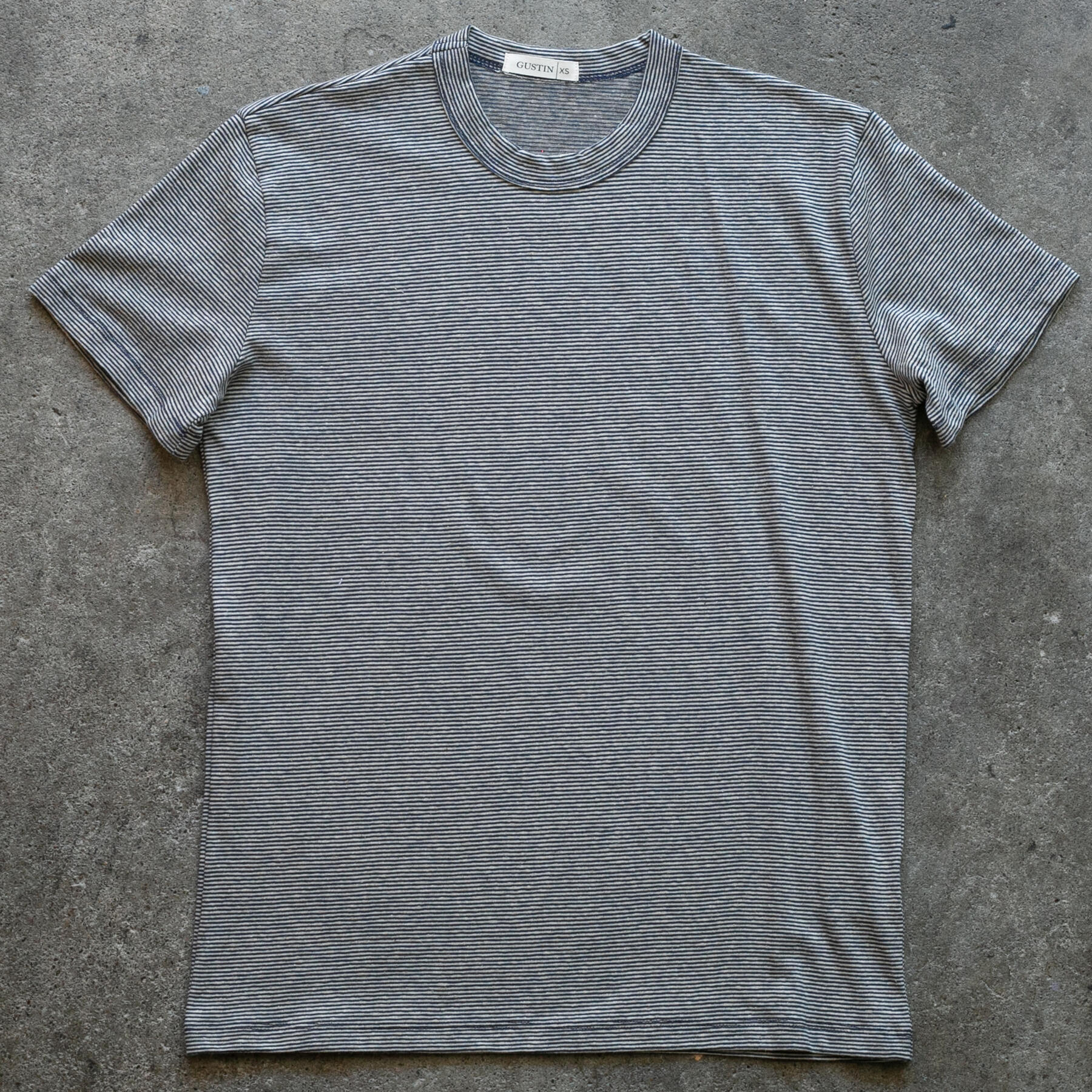 gustin japan big hemp t-shirt - navy