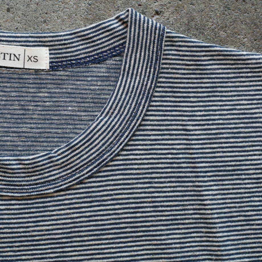 gustin japan big hemp t-shirt - navy