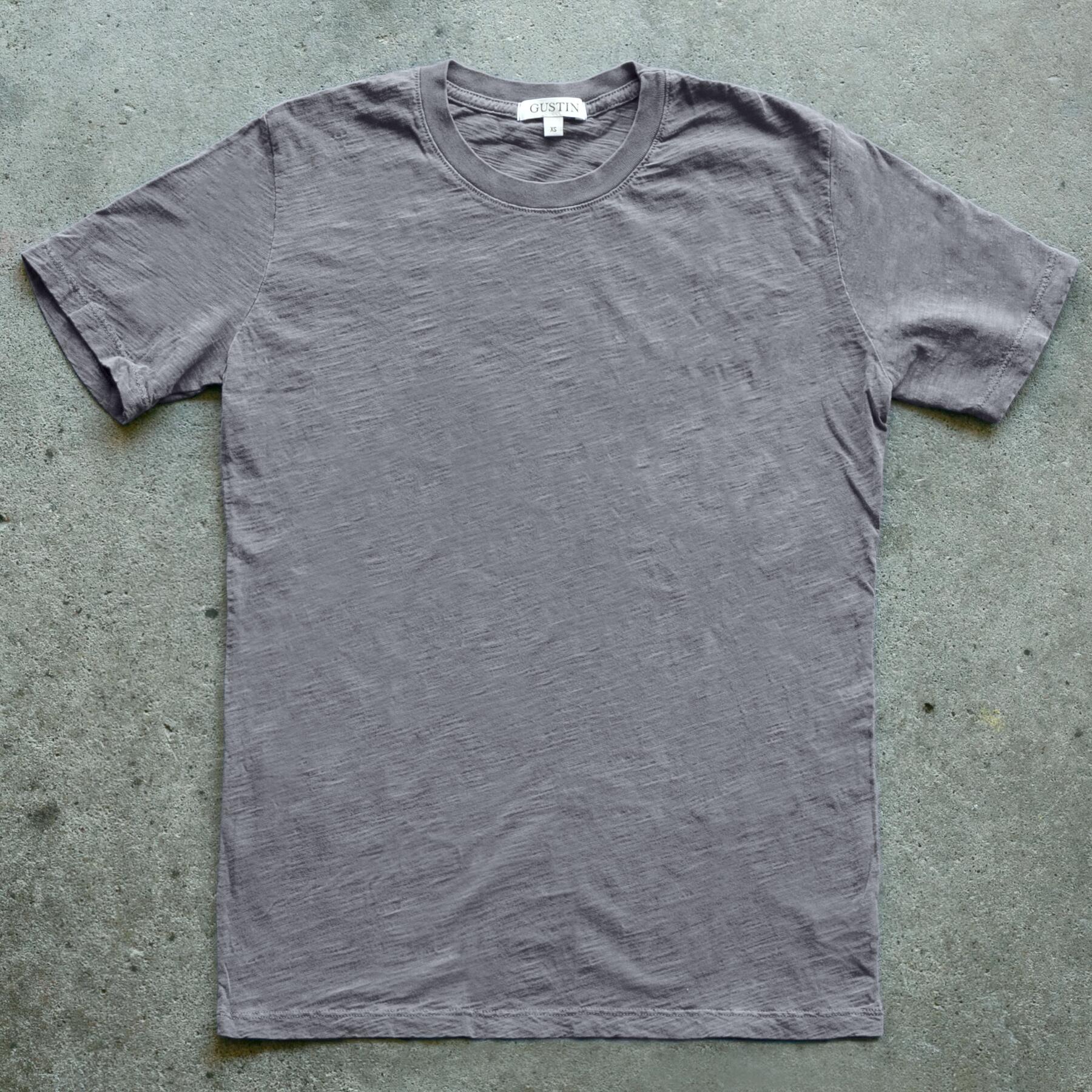 gustin slub t-shirt greyscale collection