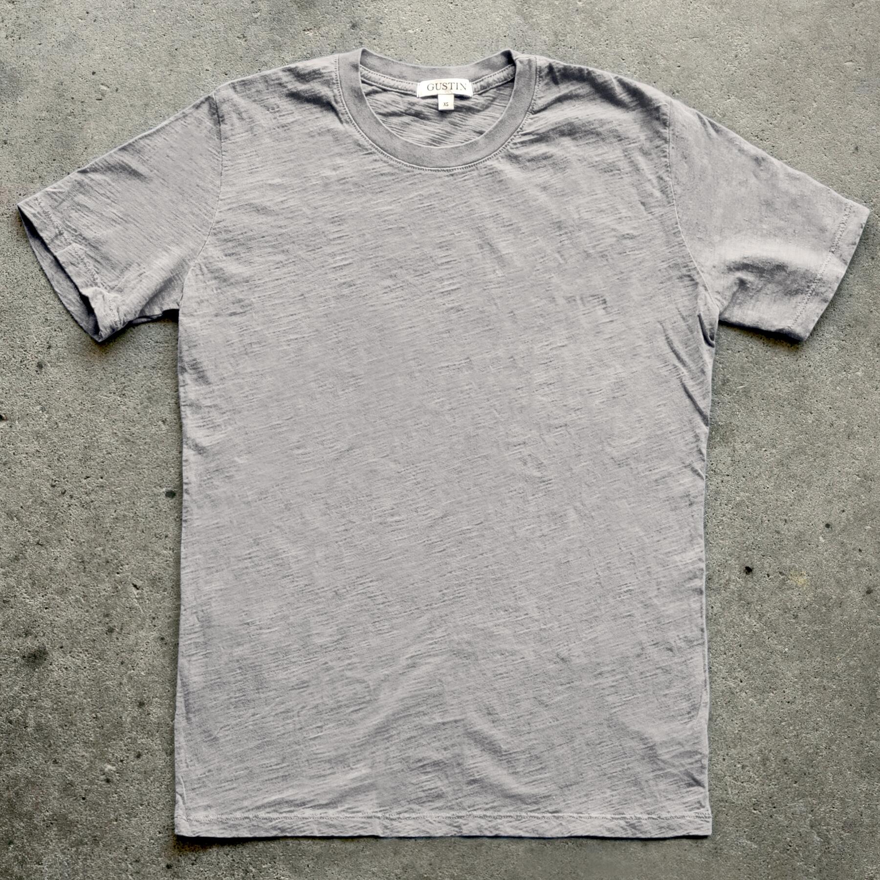 gustin slub t-shirt greyscale collection