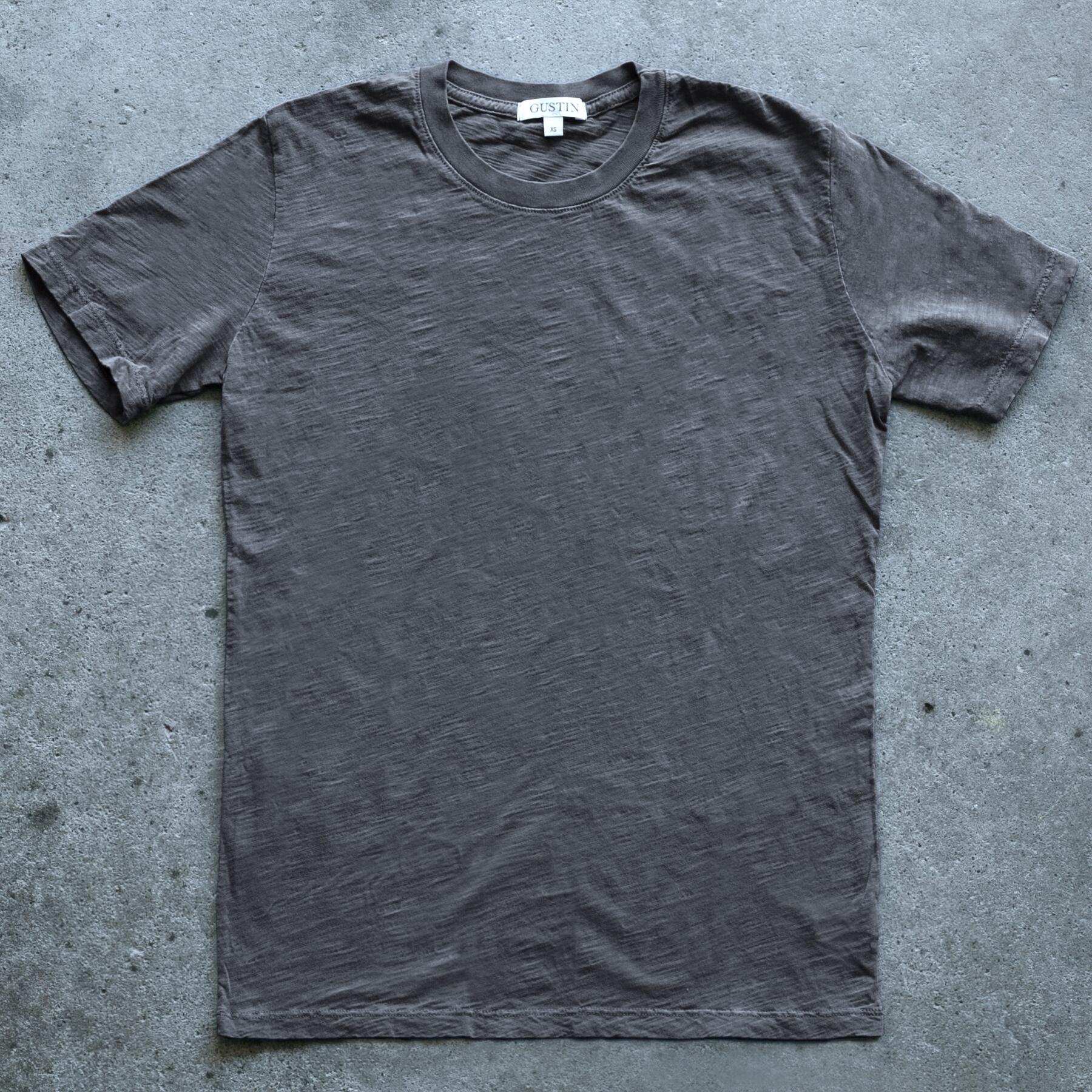 gustin slub t-shirt greyscale collection
