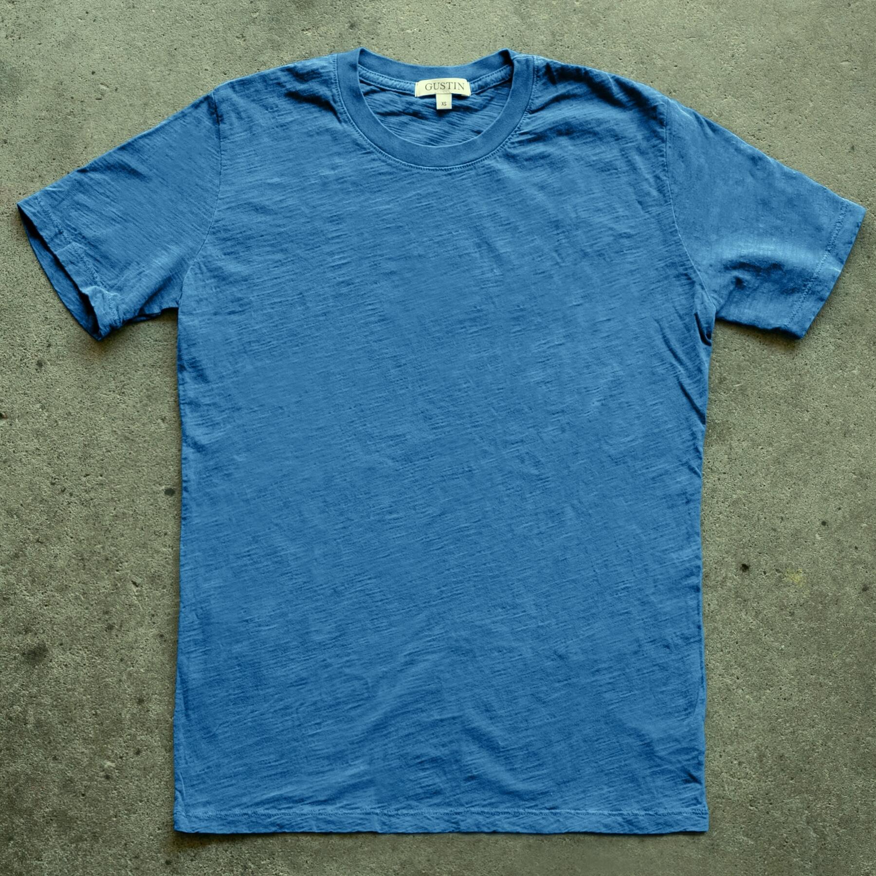 gustin slub t-shirt 2 pack - shallow blue
