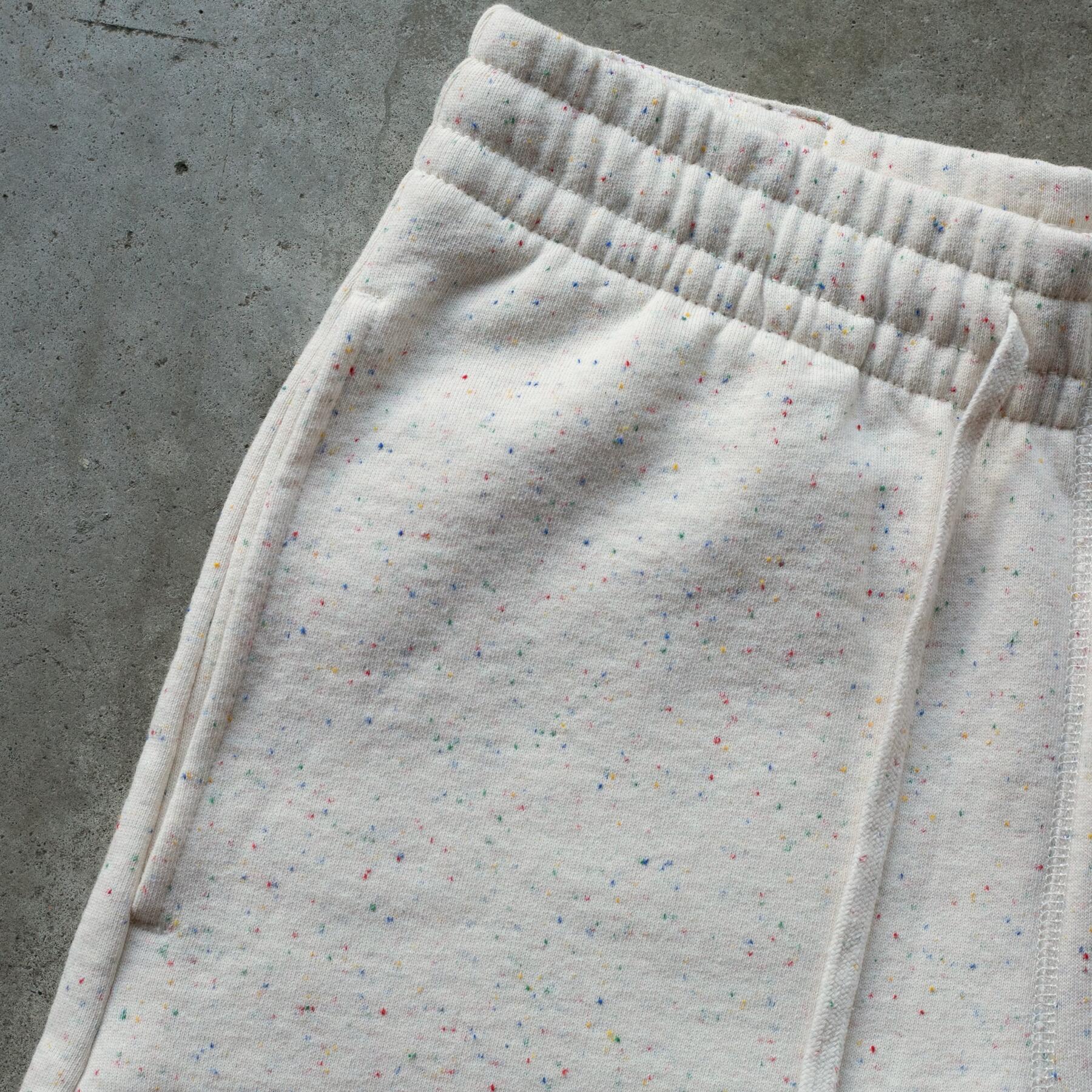 gustin vintage heavyweight sweatshorts - natural rainbow nep