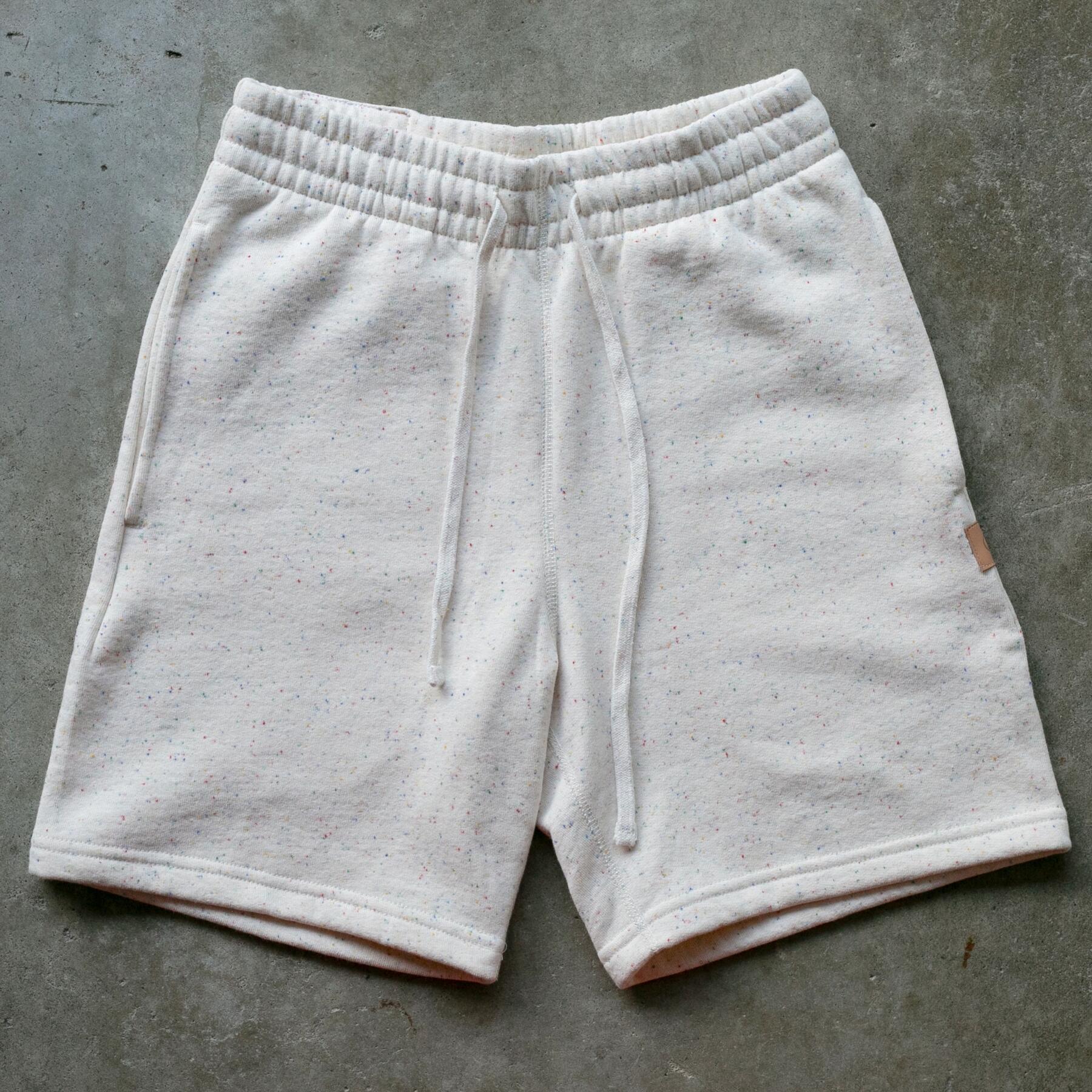 gustin vintage heavyweight sweatshorts - natural rainbow nep