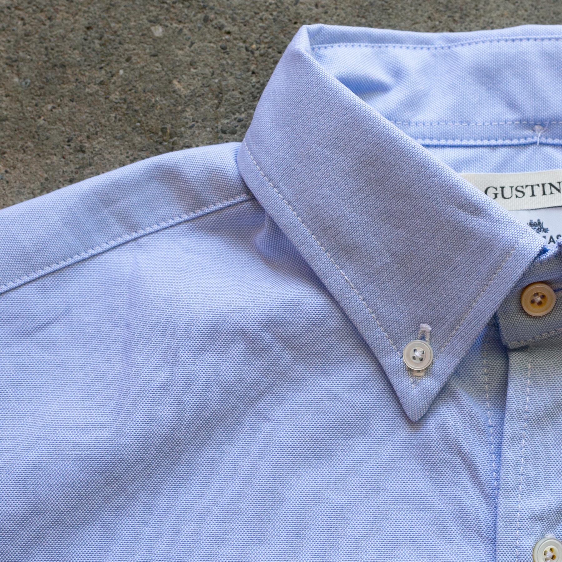 gustin thomas mason blue oxford