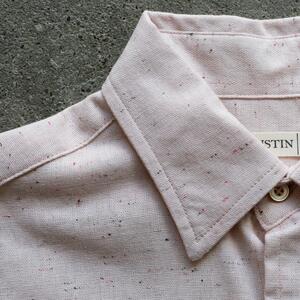 gustin #1347 cream rainbow nep shirt