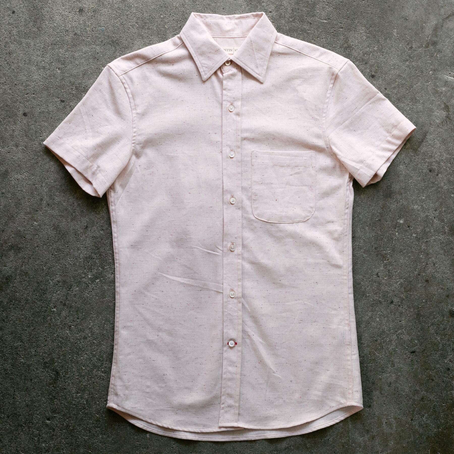 gustin #1347 cream rainbow nep shirt