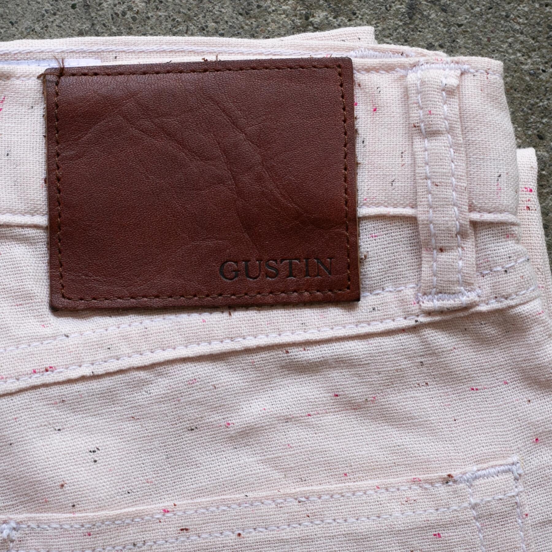 gustin #502 cream rainbow nep 5 pocket