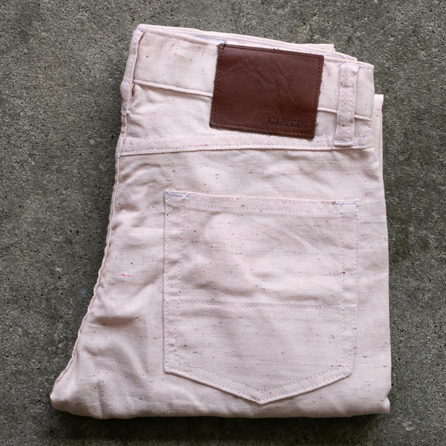 gustin #502 cream rainbow nep 5 pocket