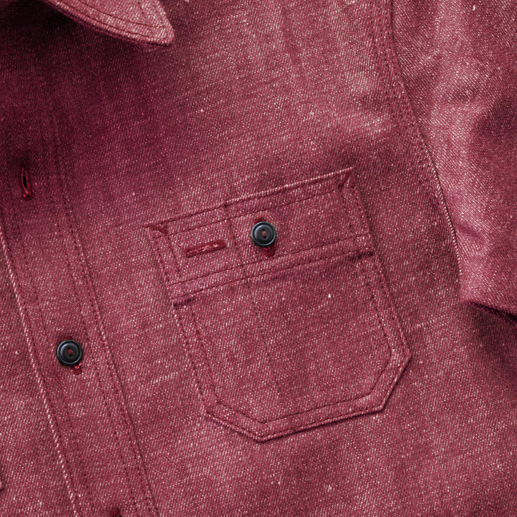 gustin #196 oxblood selvedge workshirt