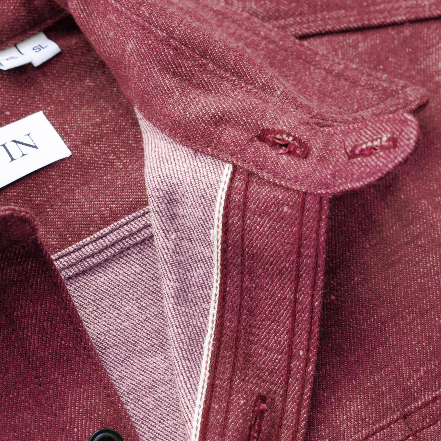 gustin #196 oxblood selvedge workshirt