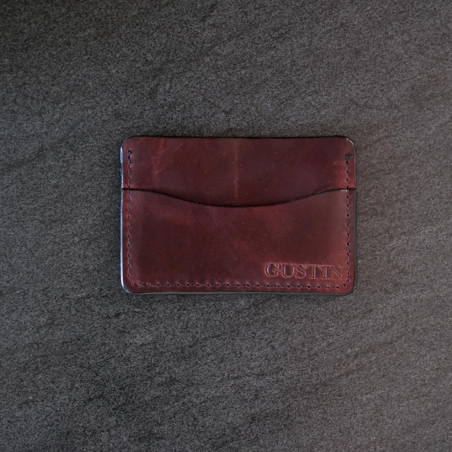 gustin simple wallet - horween chromexcel #8