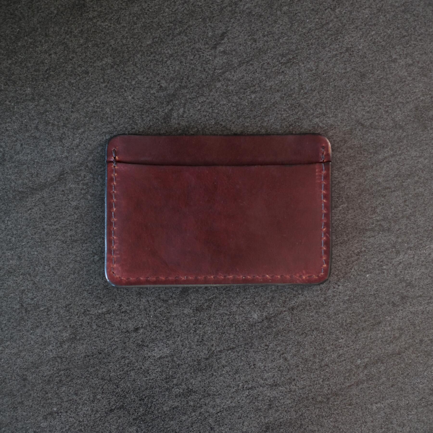 gustin simple wallet - horween chromexcel #8