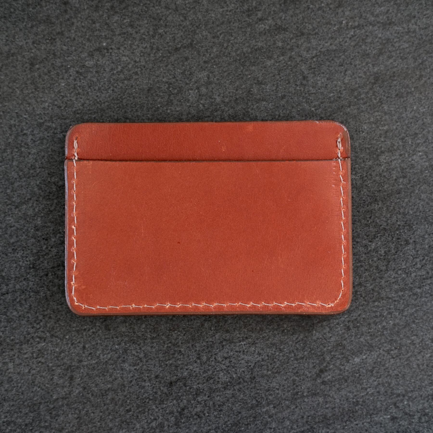 gustin simple wallet - saddle brown