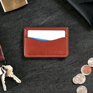 gustin simple wallet - saddle brown