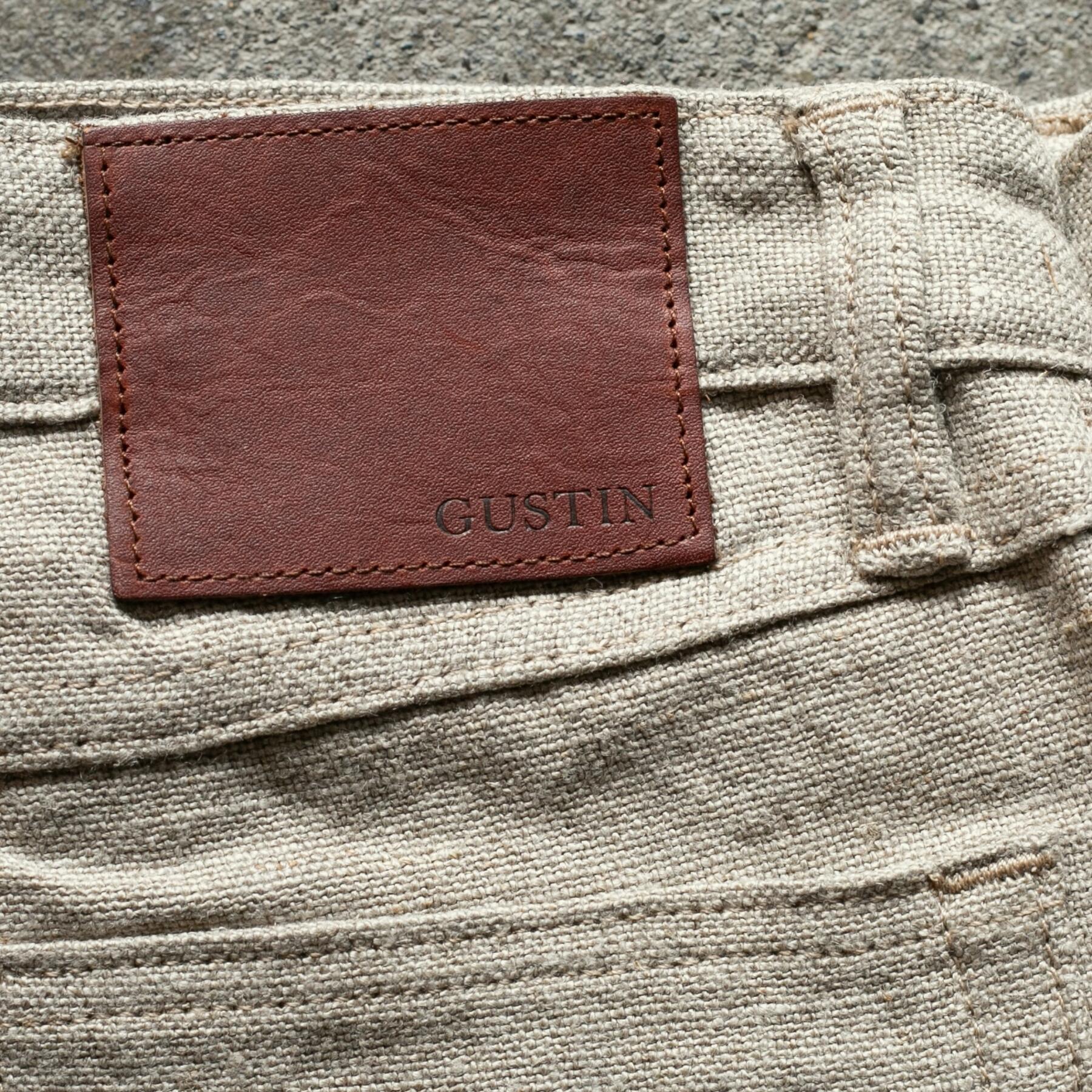 gustin #499 beast linen 5 pocket - natural