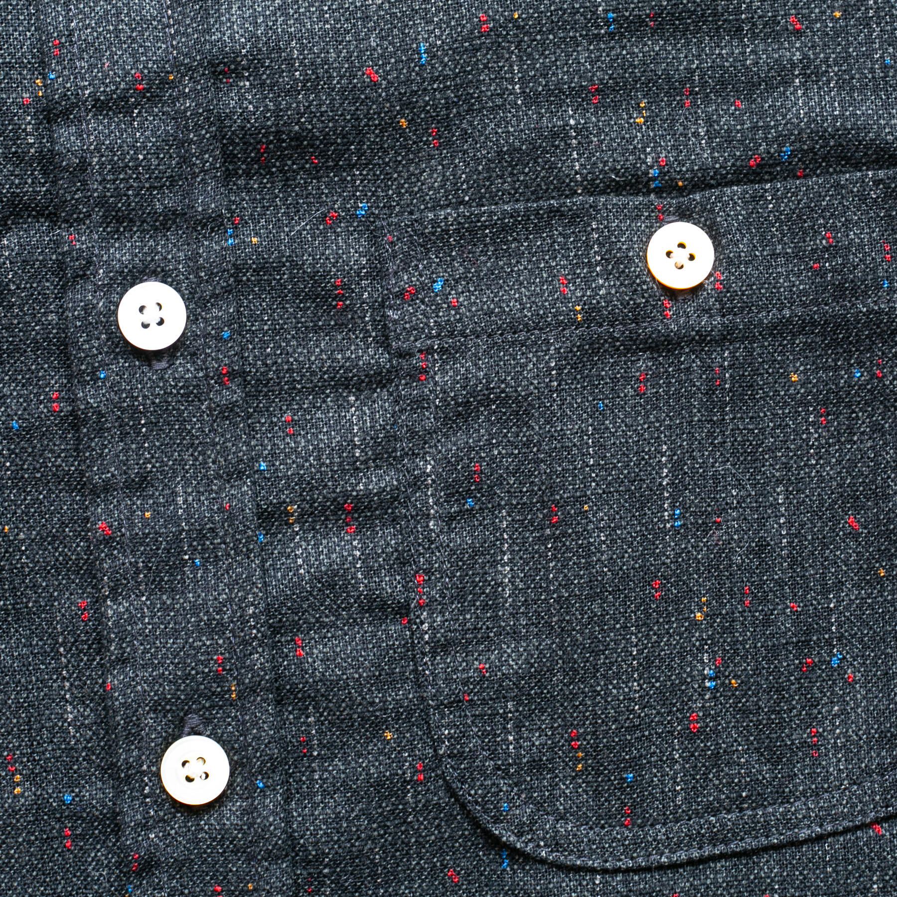 gustin #1342 starfall rainbow nep shirt - black