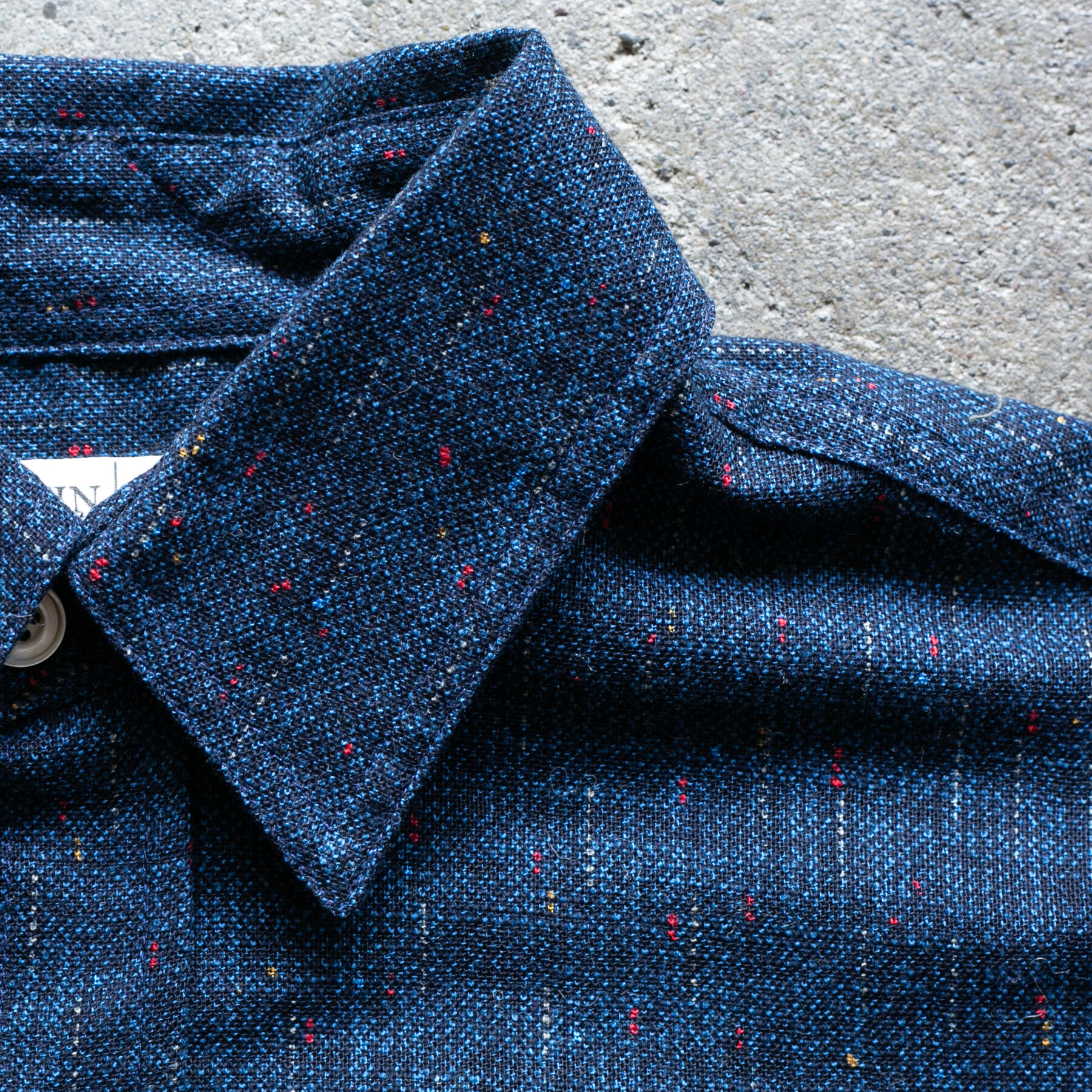 gustin #1343 starfall rainbow nep shirt - navy