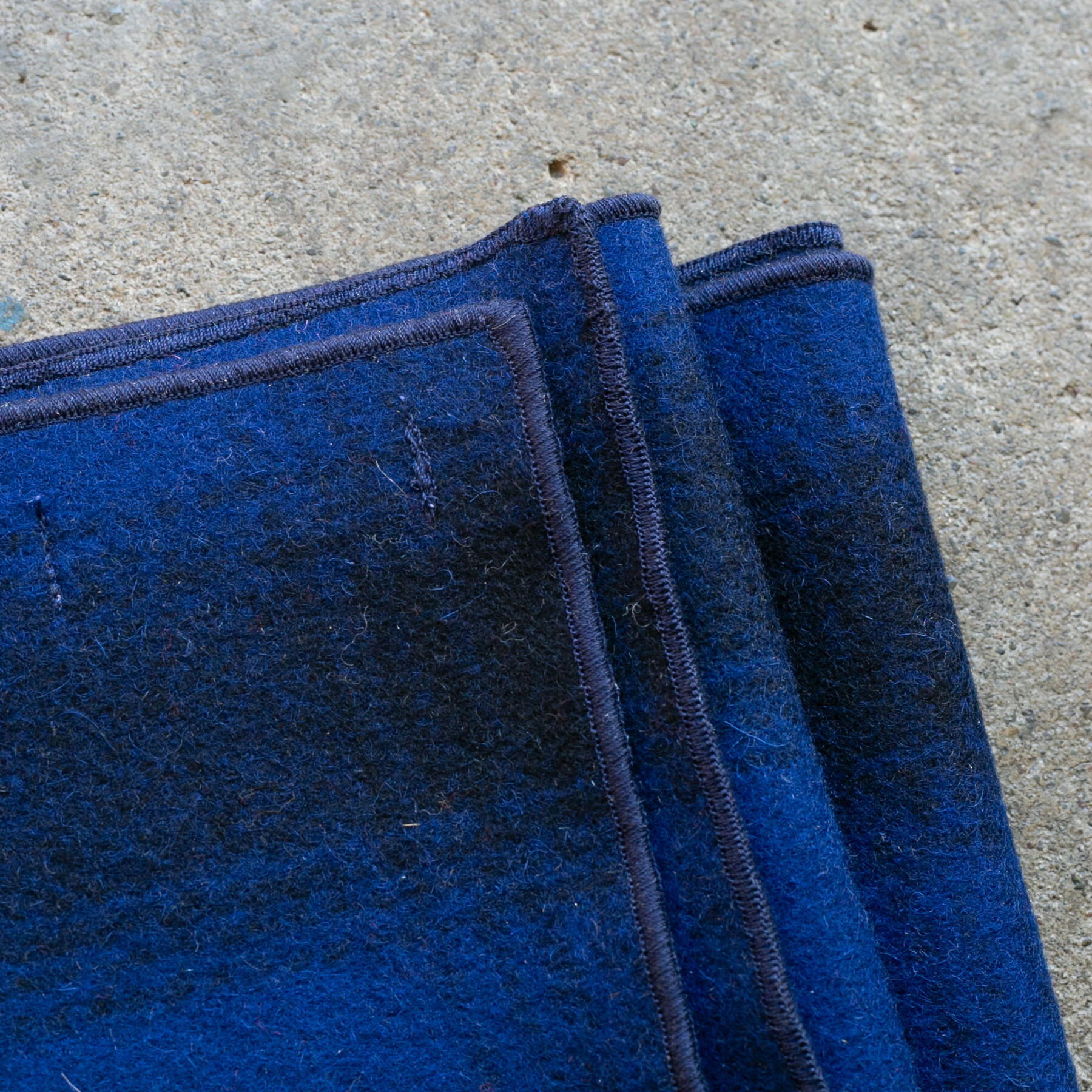 gustin vintage wool scarf - electric blue