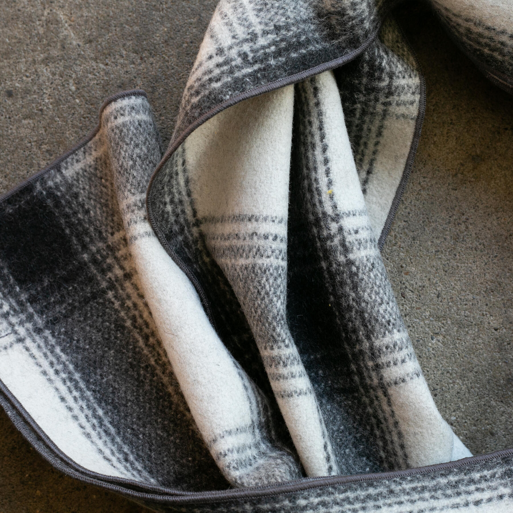 gustin vintage wool scarf - driftwood