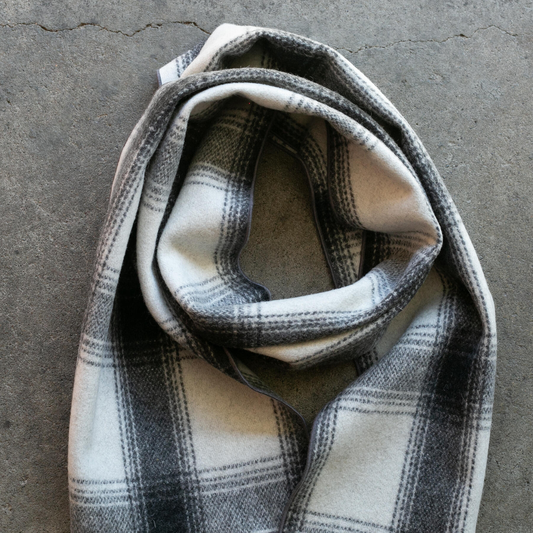 gustin vintage wool scarf - driftwood