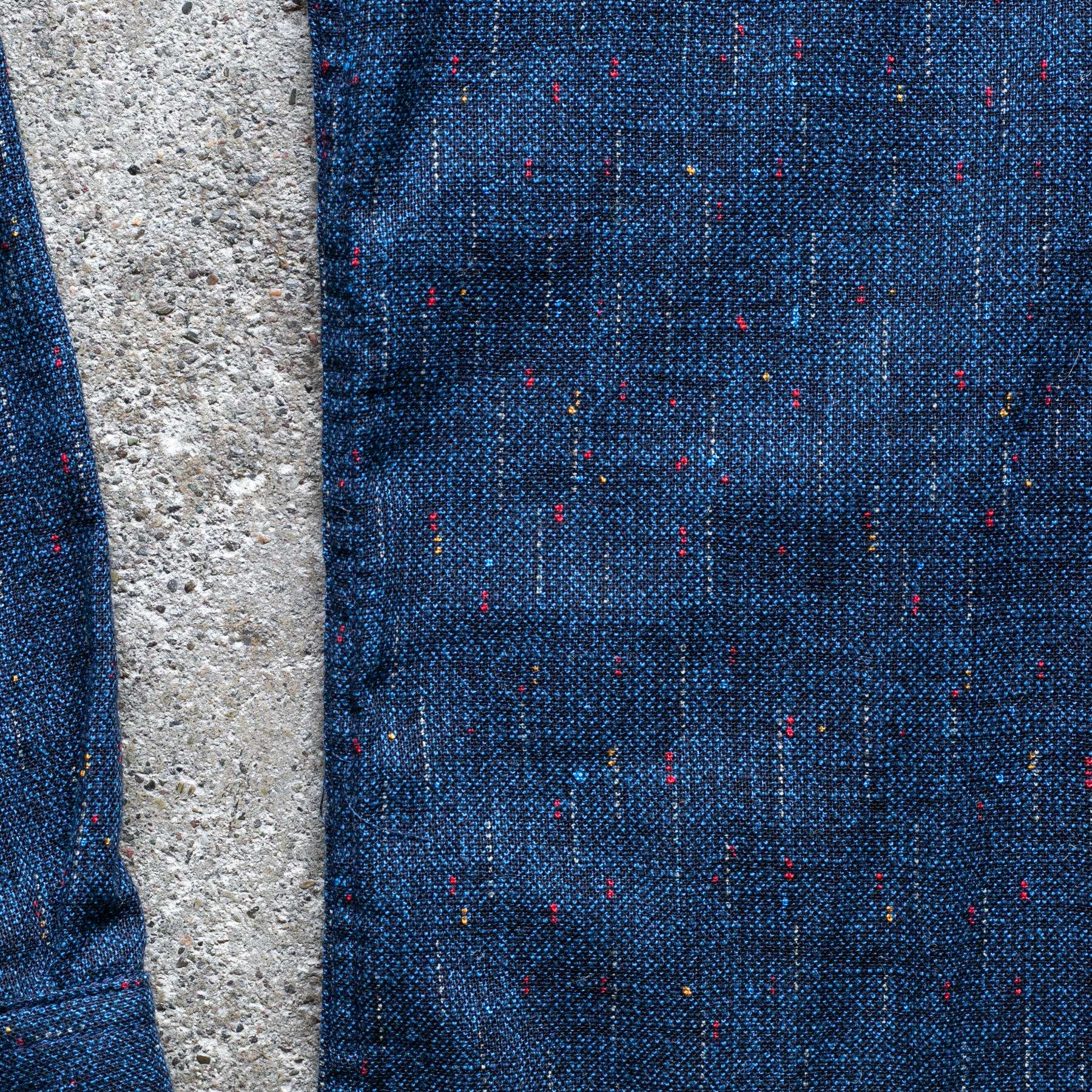 gustin #1343 starfall rainbow nep shirt - navy