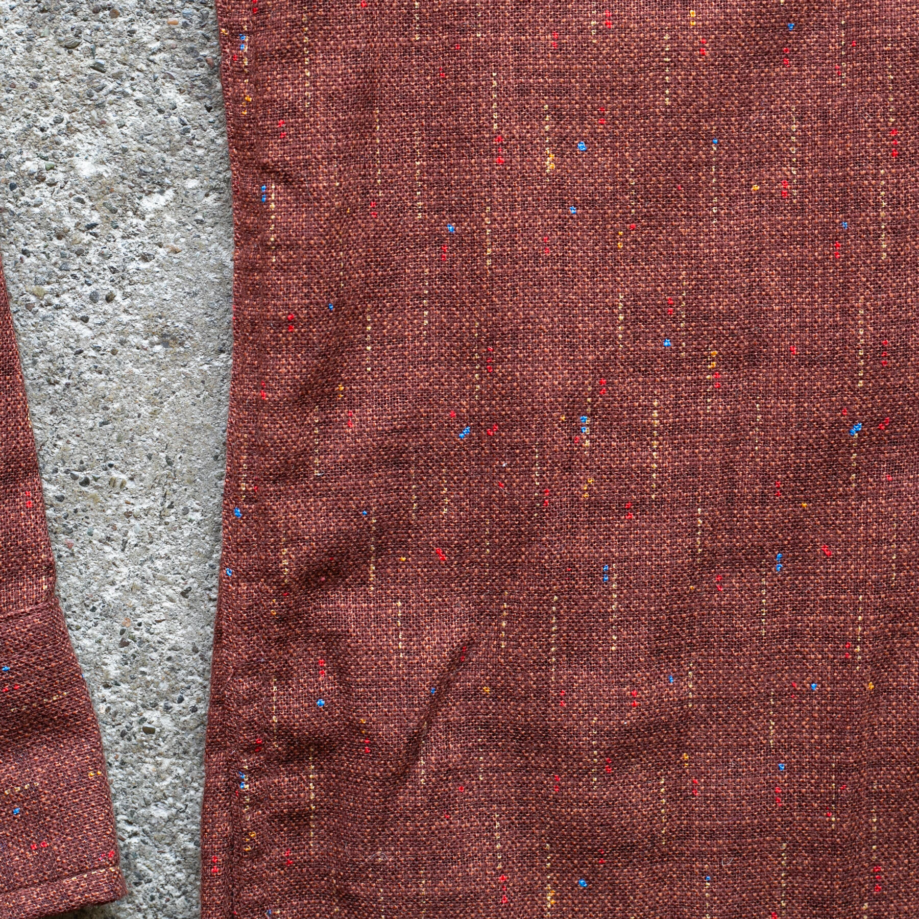 gustin #1341 starfall rainbow nep shirt - rust