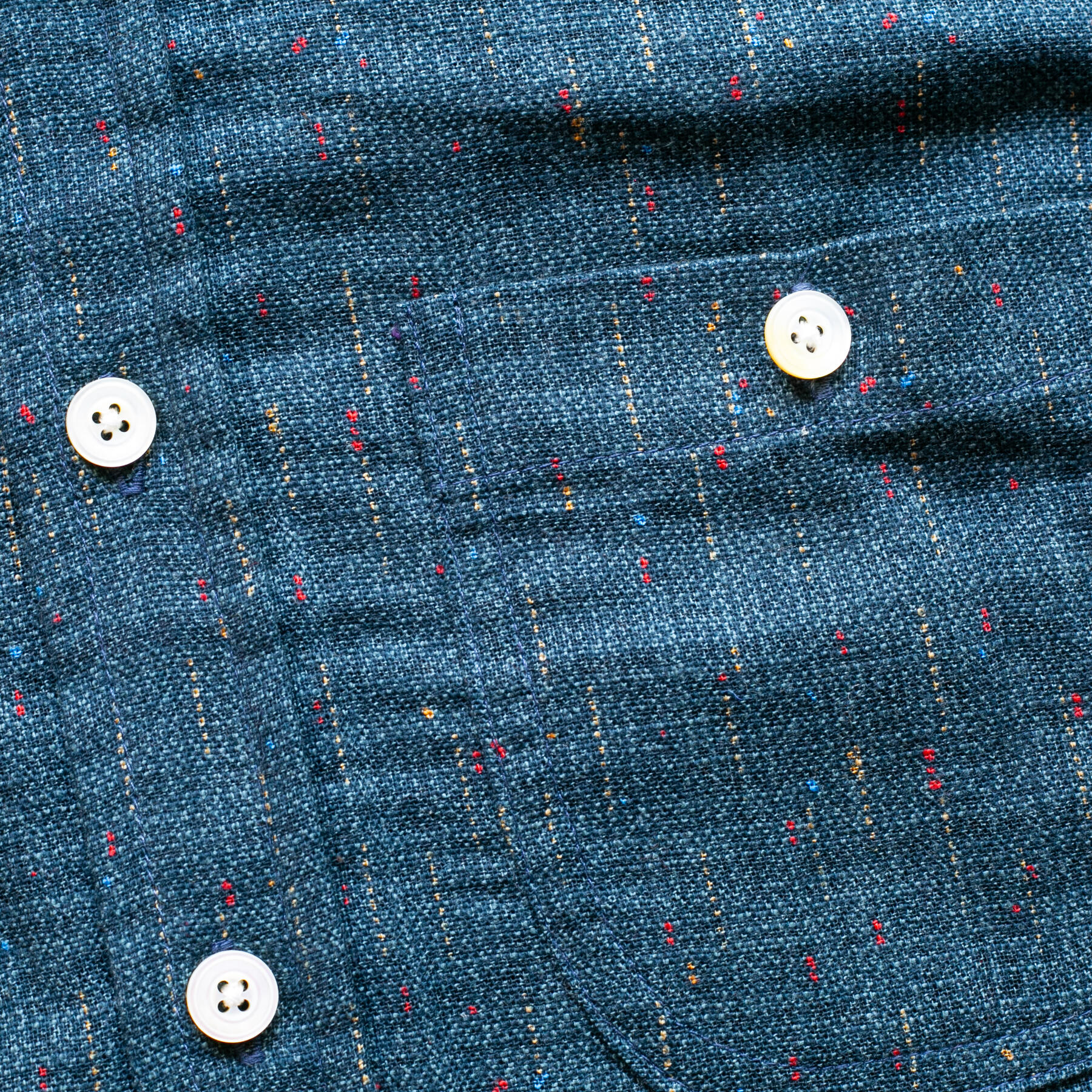 gustin #1344 starfall rainbow nep shirt - dusty blue