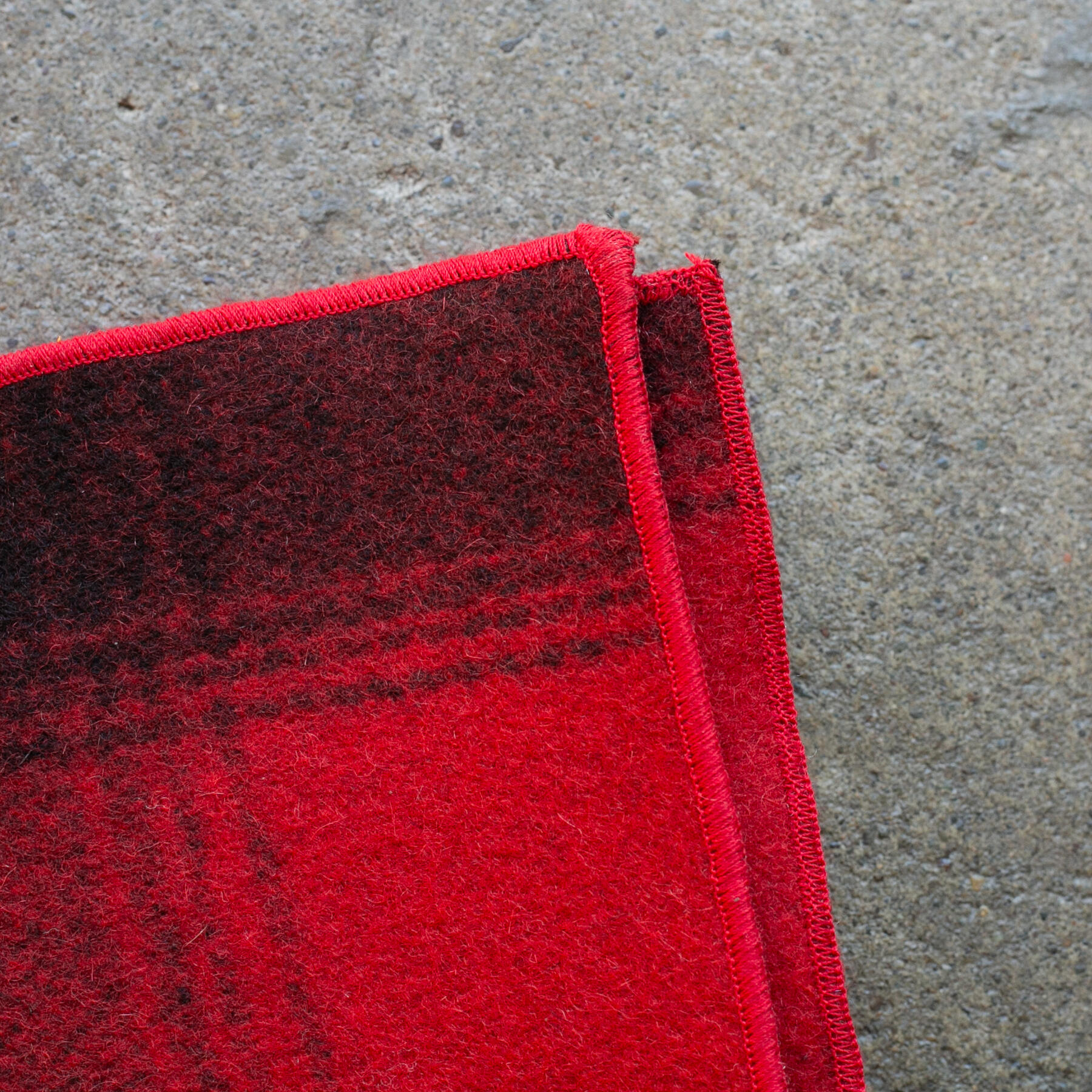 gustin vintage wool scarf - fire