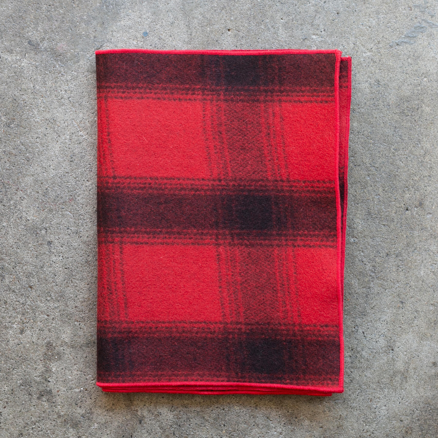 gustin vintage wool scarf - fire